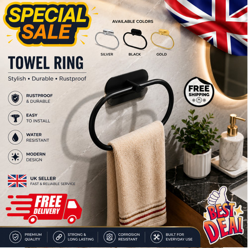 Bathroom towel ring rack - bathroom,