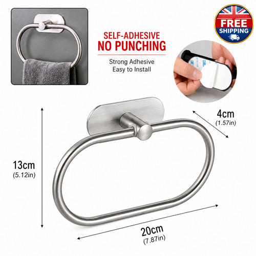 Bathroom towel ring rack - ring,