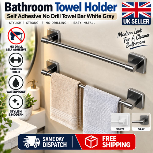 Bathroom towel holder - towel, self