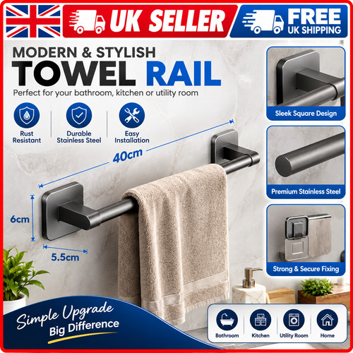 Self adhesive towel rail - adhesive, no