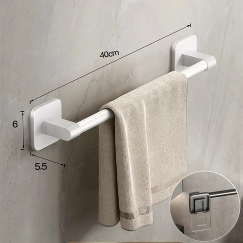 Self adhesive towel - towel, rail