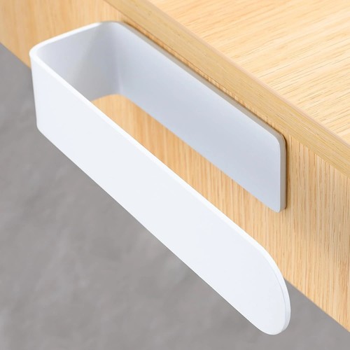 White hand towel holder - hand,