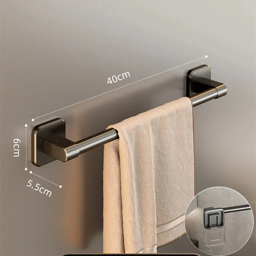 Self adhesive towel - adhesive, rail