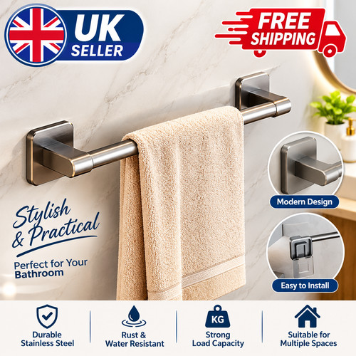 Self adhesive towel rail - self, no